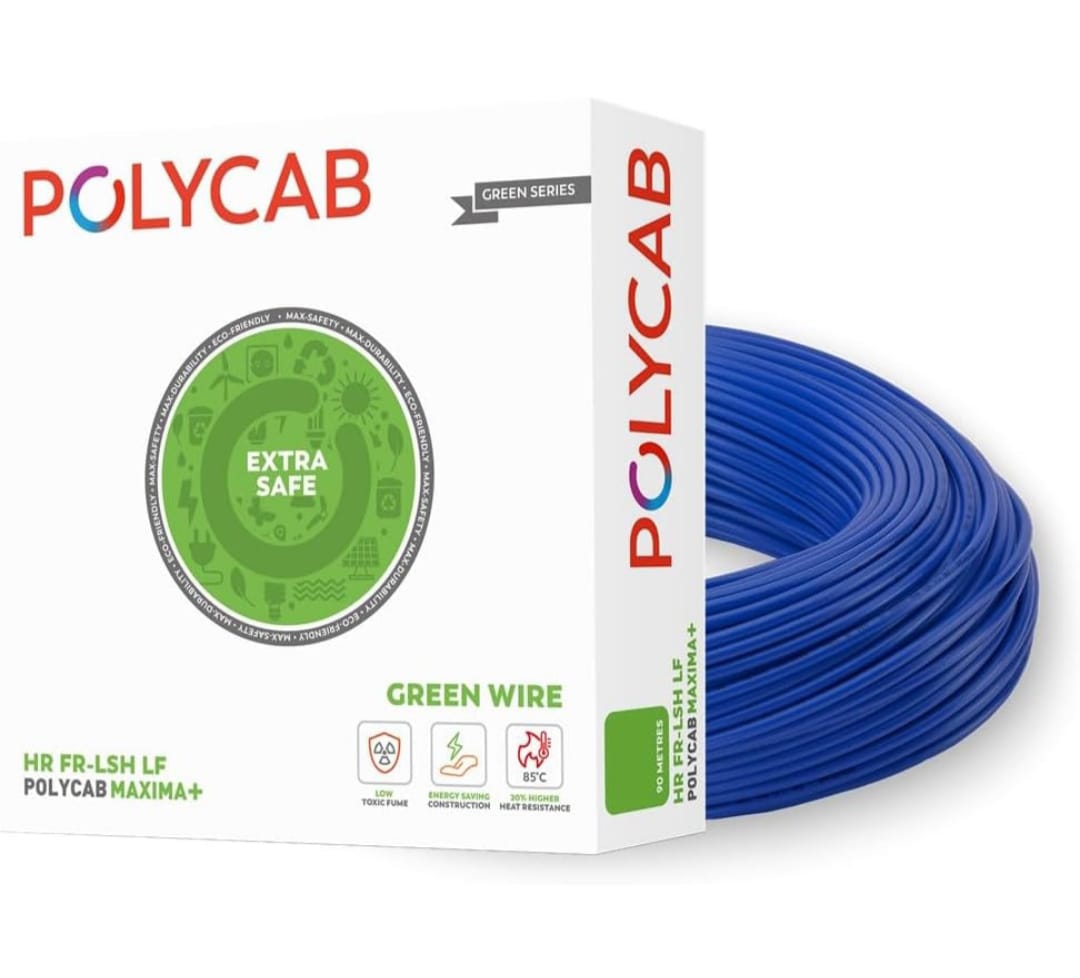 Polycab Maxima plus 90m [0.75 sq. mm, Blue]